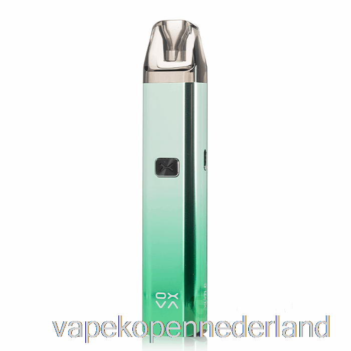 Elektronische Sigaret Vape Oxva Xlim C 25w Pod-systeem Glanzend Groen Zilver